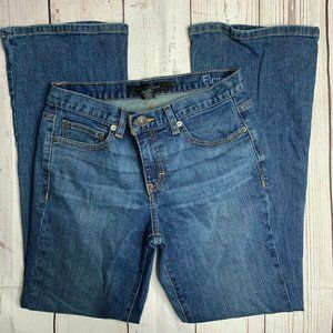 Calvin Klein Womens Blue Denim Flared Jeans Sz 6